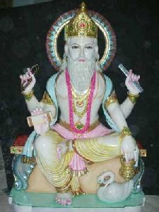 marble vishwakarma statue