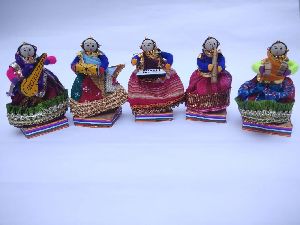 Rajasthani Puppet Musician Set - Female