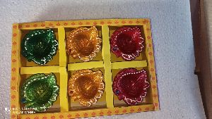 6Pc Terracotta Diyas