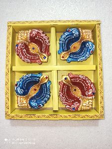 Terracotta Diya - 4 PC Box Packing