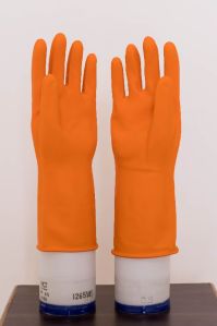 Ferra King Orange Heavy Industrial Rubber Gloves