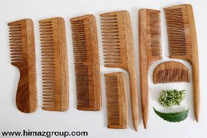 HIMAZ Neem Wooden Combs