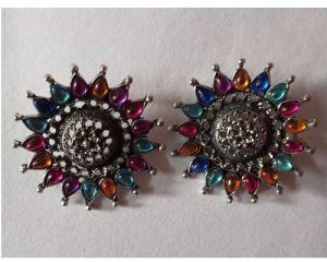 Oxidized Earring