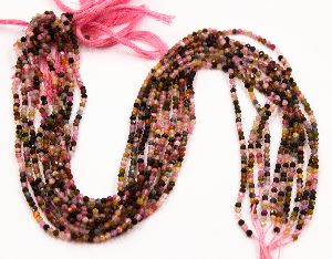 Multi Tourmaline tiny Beads