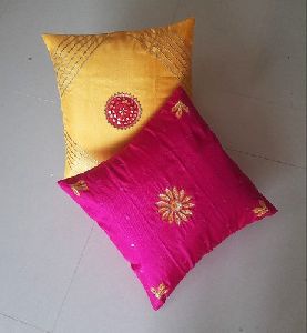 HAND-EMBROIDERED Cushion Cover