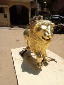 Brass Lion Statue