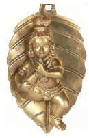 Leaf Krishna Idol