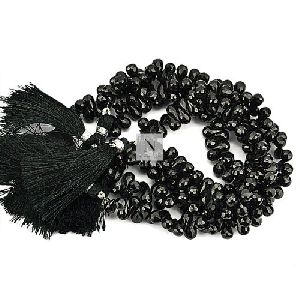 Black Spinel Teardrop Beads