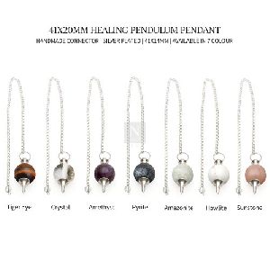 Gemstone Healing Pendulum Pendant