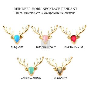 Reindeer Horn Necklace Pendant
