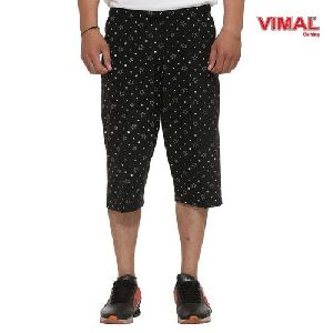 Mens Printed Capri