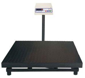 PLATFORM SCALE (SINGLE LOAD CELL) PIPE FRAME PAN SIZE 750 X 750 MM