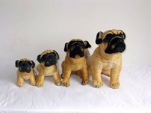 Unstuffed Pug Dog Toy