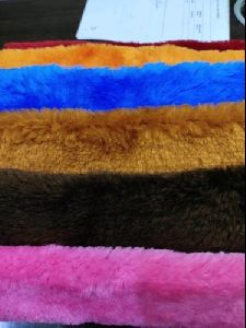 Plain Polyester Soft Toys Fur Fabric