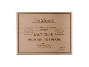 Engraved Wood Plaque
