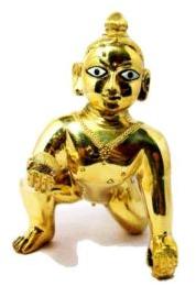 Brass Laddu Gopal Statue