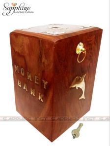 Wooden Money Bank