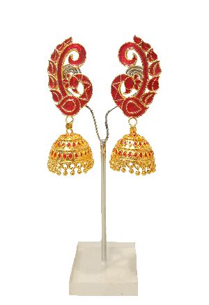assamese traditional jewellery peacock design earring/asomiya gohona1118-20