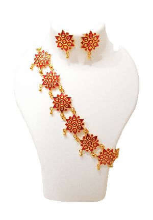 Assamese Traditional Jewellery Golpota Flower Design/asomiya gohona1148-50