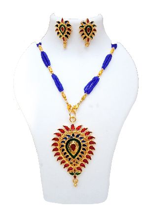assamese traditional jewellery dugdugi set/asomiya gohona1386-89