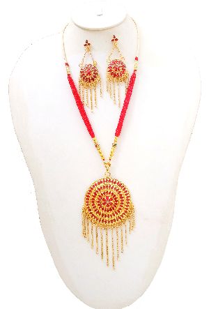 assamese traditional jewellery japi set/asomiya gohona1399-02