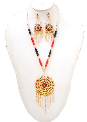 assamese traditional jewellery japi set/asomiya gohona1399-02