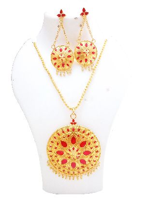 assamese traditional jewellery japi set/asomiya gohona1407-10