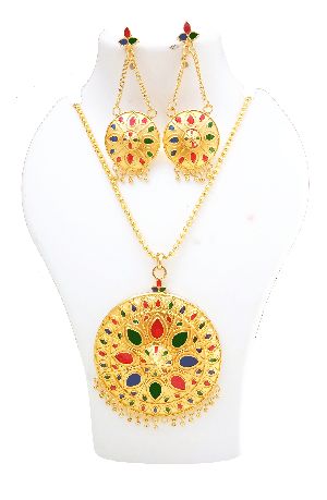 assamese traditional jewellery japi set/asomiya gohona1407-10