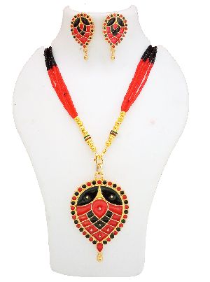 assamese traditional jewellery dugdugi set/asomiya gohona1594-98
