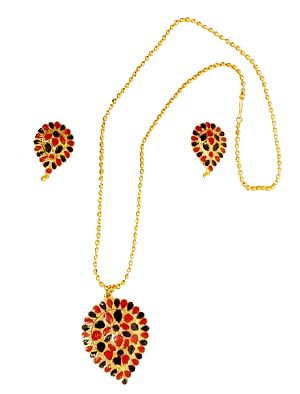 assamese traditional jewellery dugdugi set/asomiya gohona296