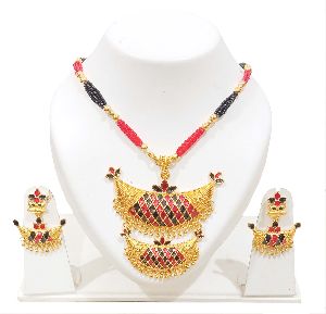 assamese traditional jewellery jun design set/asomiya gohona799-04