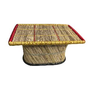 Bamboo Cane Rectangle Shaped Table for Outdoor Activities Extra Large Size