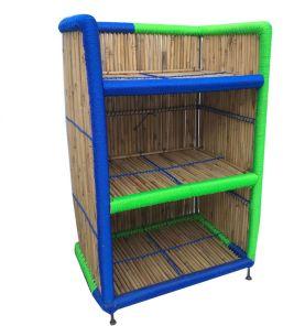 outdoor indoor use medium size handcrafted bamboo shoe rack