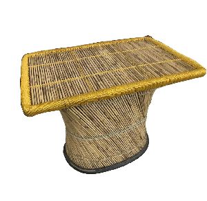 Rectangular Bamboo Mudha Table(XL-Size) For Home, Hotels