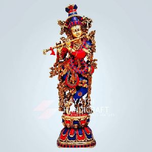 Bal Krishna Brass Statue