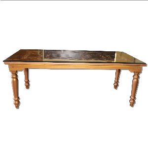 ROSE GOLD 6 SEATERS DINING TABLE