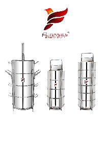 stainless steel jointless hotel carrier tiffin