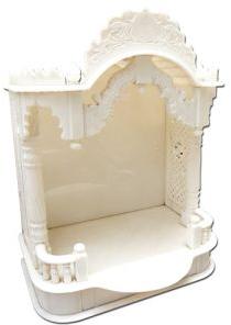 Indian White Handcrafted Marble Stone Temples