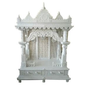 Indian Handcarved Marble Temple Indoor