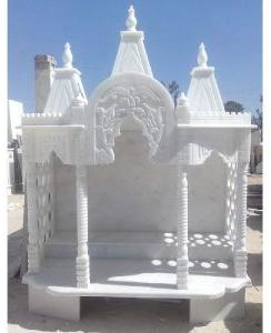 Indian White Marble Temple For Home Decoration Gift