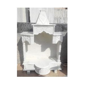 Hindu White Marble Temple for Home