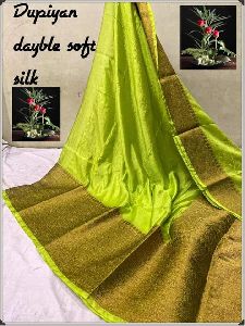 Banarasi Dupion Dyeable Soft Silk Sarees