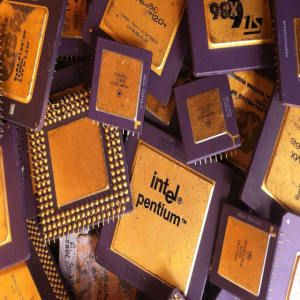 Computer Ceramic Cpu Processors Gold Scrap