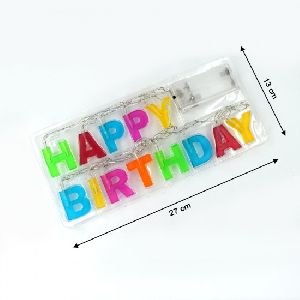 Plastic Happy Birthday LED Letters