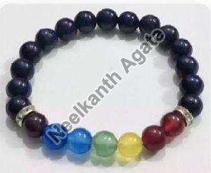 Lapis Seven Chakra Bracelet