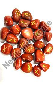 Red Jasper Rune Agate Stone