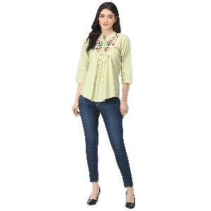 TR101 Pista Cotton Embroidered Tops