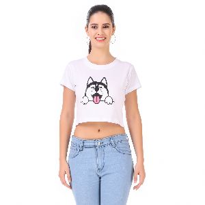 W Dog Crop T-Shirts