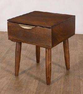 Mango Wood 1 Drawer Bedside Table