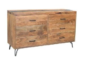 Mango Wood 6 Drawer Dresser